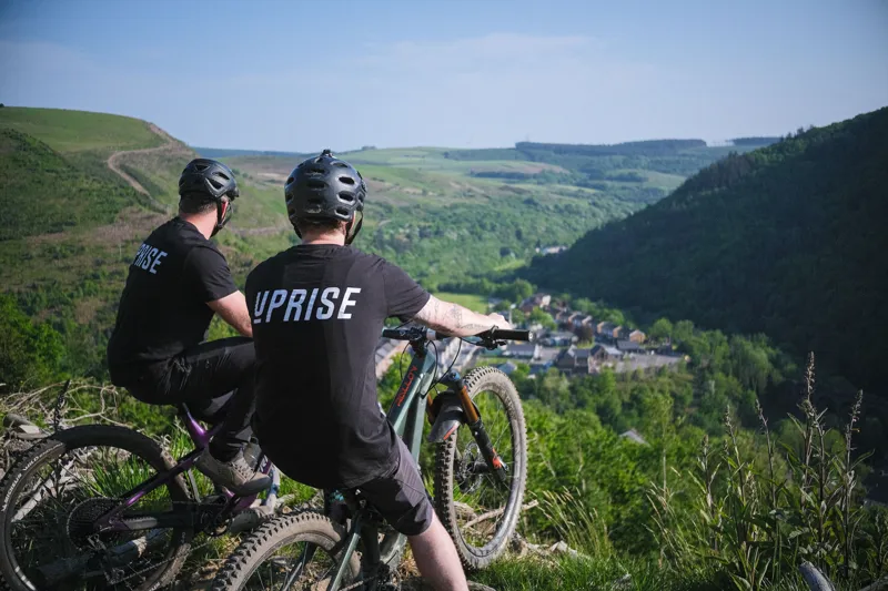 Uprise Logo Unisex Cotton Tee - Black-3